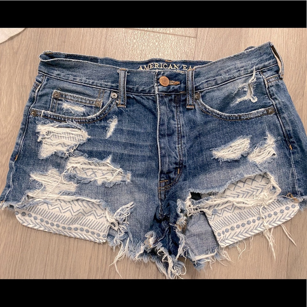 American Eagle Outfitters Dark Denim Shorts